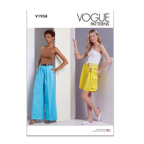 Vogue V1958F5 Damen-Shorts und Hose, F5 (44-46-50) von Vogue Patterns