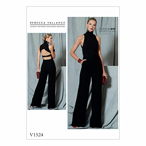 VOGUE PATTERNS 1524 E5,Misses Jumpsuit,Sizes 14-22, Tissue, Multi-Colour, 20 x 0.5 x 25 cm von Vogue Patterns