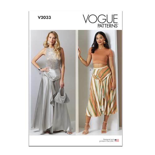 Vogue Paper Pattern V2033P5 Damenrock in zwei Längen, P5 (40-42-44-46-48) von Vogue