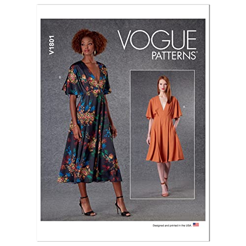 Vogue Patterns V1801ZZ Miss Dress ZZ (L-XL-XXL), Papier von Vogue