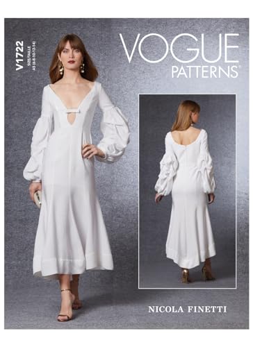 Vogue Schnittmuster V1722F5 für besondere Anlässe für Damen, weiß, F5 (44-46-50-52) von Vogue Patterns