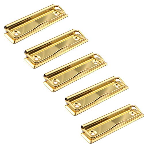 Vogueing Tool Klemmbrett-Clips, Metall-Clip, Klemmbrett-Zubehör, Aufhängeloch-Clip, für Klemmbrett und Wandmontage (Gold) von Vogueing Tool