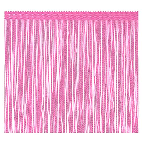 Fringe Trim Quaste 20 cm breit 2 Meter lang für Kleidung Accessoires Latin Hochzeitskleid DIY Dekoration (Rosa) von VoilaLove