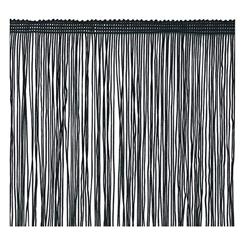 Fringe Trim Quaste 20 cm breit 2 Meter lang für Kleidung Accessoires Latin Hochzeitskleid DIY Dekoration (Schwarz) von VoilaLove