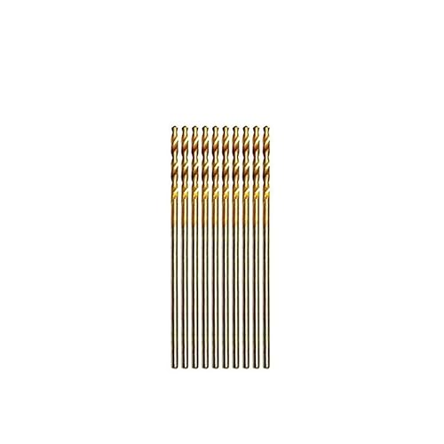 10/50 Stücke Hochgeschwindigkeitsstahl Spiralbohrer Professionelle Titanbeschichtete Bohrer Werkzeuge Elektrowerkzeuge 1/1,5/2/2,5/3/3,5 mm(10PCS 1mm) von Voirrow