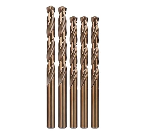 5 Stück HSS M35 5% Kobalt-Spiralbohrer 1,0-4 mm Zylinderschaft-Lochsäge for Edelstahl-Aluminium-Eisen-Holz-Kunststoff-Metallbohrer(1.1mm) von Voirrow