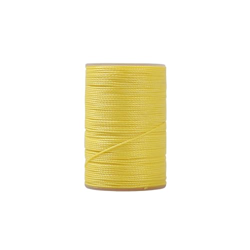 0,55 mm x 60 m runde, gewachste Schnur, gelb, Nähgarn, Polyester, gewachste Schnur zum Basteln, Nähen 0,55 mm x 60 m runde, gewachste Schnur, gelb, Nähgarn, Polyester, gewachste Schnur zum Basteln, Nähen von Vokenforu