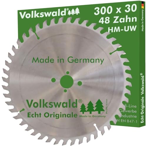 Volkswald ® HM-Sägeblatt UW 300x30mm Z=48 Astrolon Dämmplatten Furnierte Längsschnitte Gipsplatten Hartholz Längsschnitte Hartholz Querschnitte Tischkreissäge Handkreissäge Kapp- Gehrungssäge von Volkswald