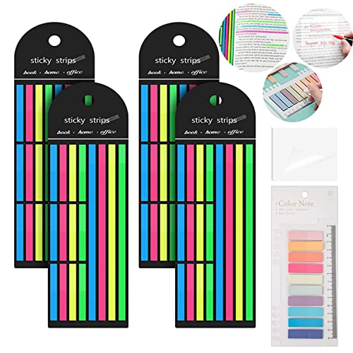 1530 Stück Sticky Notes,4 Sets Haftnotizen Tabs,a Transparente Haftnotizen und a Index Haftstreifen Für Büros, Haushalte,Studenten (Stil-C) von Vomkela