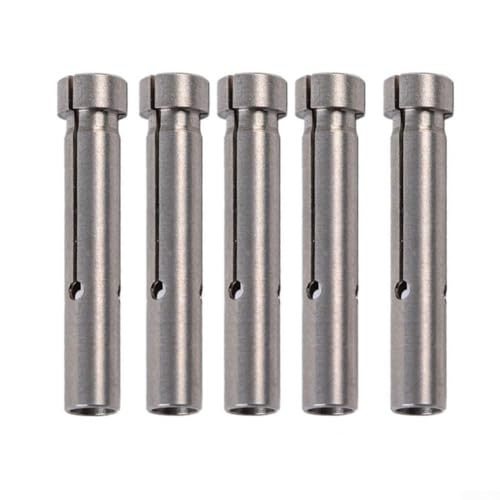 Stahlbohrer-Konverter-Set, 3/3,175 mm auf 2,35 mm Schaft, Sammelhülsenadapter für CNC-Gravurfräsen-Bits (3,17 mm auf 2,35 mm), 5 Stück von Vootnifig