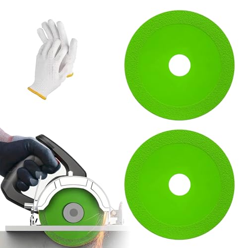 Rock Slab Grinding Disc, Glass Cutting Disc, Indestructible Disc for Angle Grinder, Glass Cutting Disc for Angle Grinder, Ultra-Thin Angle Grinder Diamond Blade (2PCS) von Vopetroy