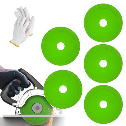 Rock Slab Grinding Disc, Glass Cutting Disc, Indestructible Disc for Angle Grinder, Glass Cutting Disc for Angle Grinder, Ultra-Thin Angle Grinder Diamond Blade (5PCS) von Vopetroy