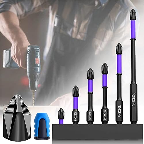 Upgraded High Hardness and Strong Magnetic Bit, Anti-Shock Strong Magnetic Non-Slip Bit, Super Strong Magnetic Drill Bits, Strong Magnetic Screwdriver Bits (1 Set) von Vopetroy