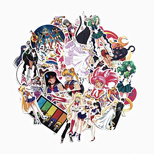 Vophifo Vinyl Aufkleber Sticker Deko 75 Stück für Sailormoon Fans von Vophifo