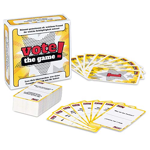 GOODS+GADGETS Vote! Kartenspiel Party Game Partyspiel - Das Personality Therapy Voting Gesellschafts-Spiel zum Abstimmen - Lerne Deine Freunde Besser kennen! von GOODS+GADGETS