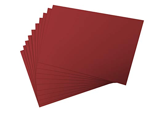 300 g/m² farbiges Kartonpapier, A4, 10 Blatt, rotes Hartkarton, Bastelkunstpapier, Karton, Druckerpapier, handgefertigt, 10 Blatt Scharlachrot von Vrandu