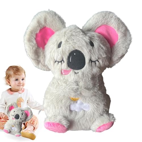 Vriusi Koala Breathing Stuffed Animal | Stress Relief Plush Breathing Companion | Serenity Plush Animal with Musical Lights and Rhythmic Breathing for Adults and Kids, Calming Toy von Vriusi