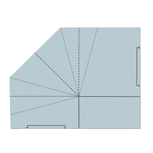 Vriusi Nähtaschen-Muster, Nähvorlagen | Multifunktionales handgefertigtes Acryl-Nählineal für Taschen – Modelle für Kekskorb-Taschen aus Acryl, Schablone von Vriusi