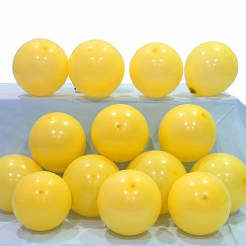 100 Stück 5 Zoll Klein Luftballons Gelb, Mini Latex Gelb Helium ballons für Party Deko(Ø 12 cm) von Vsosfiza