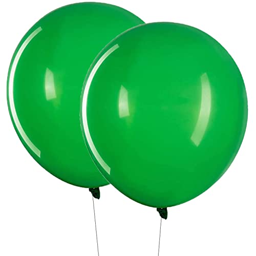 15 Stück 18 Zoll Großer Luftballons Grün, Jumbo Grün Latex Helium ballons für Party Deko(Ø 45 cm) von Vsosfiza