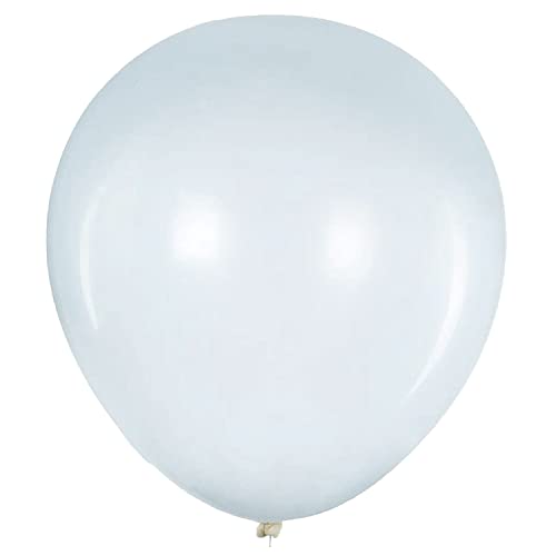 6 Stück 36 Zoll Großer Luftballons Transparent, Jumbo Transparent Latex Helium ballons für Party Deko(Ø 45 cm) von Vsosfiza