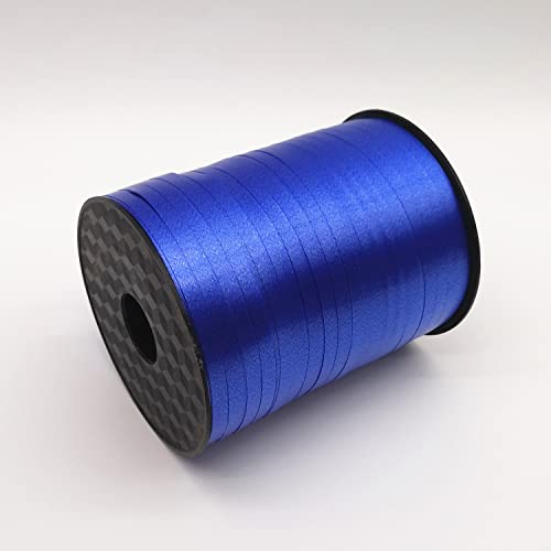 Marineblau Geschenkband, Glitzer Ringelband Spule Blau Ballonband,Luftballonband Ribbon,Ringelband Rolle Blaues(5mm/450m) von Vsosfiza