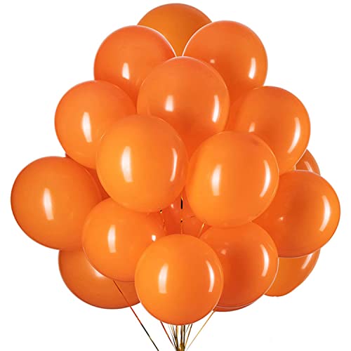 Vsosfiza 50 Stück 12 Zoll Luftballons Orange, Orange Latex Helium ballons für Party Deko(Ø 30 cm) von Vsosfiza