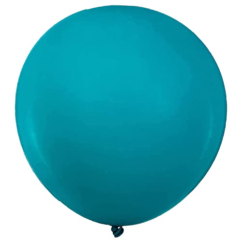 Vsosfiza 6 Stück 36 Zoll Großer Luftballons Türkis, Jumbo Türkis Latex Helium Ballons für Party Deko(Ø 45 cm) von Vsosfiza