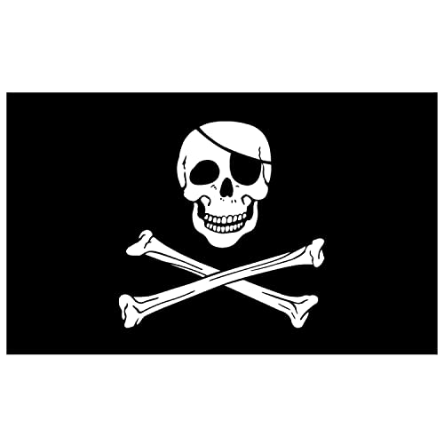 Vsosfiza Piratenflagge,Jolly Rodger Flagge,Piraten Party Dekorationen - 90x150cm von Vsosfiza