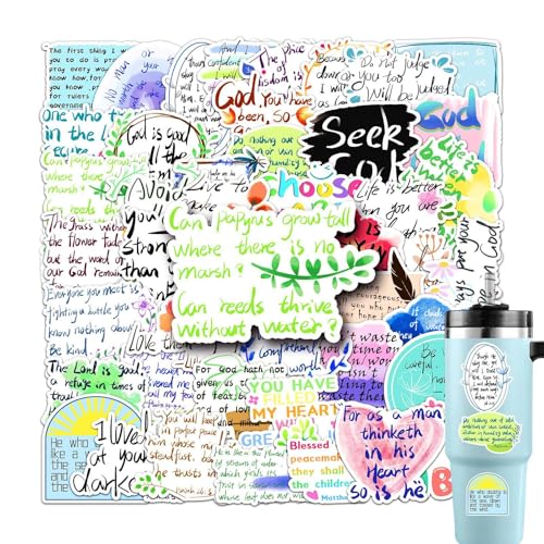 Vuggdt Inspirierende Aufkleber, 50 x Schreibmaschinen-Schriftzitate, motivierende Laptop-Aufkleber, Scrapbooking-Zubehör, Laptop-Dekoration, wasserdichte Aufkleber für Flasche, Laptop, Stoßstange, von Vuggdt