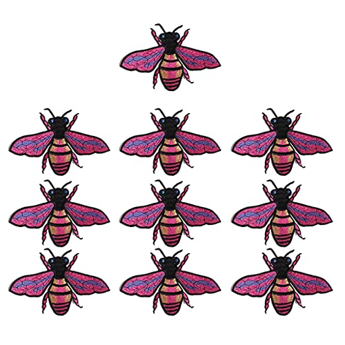 10 bestickte Bienen-Aufnäher zum Aufbügeln für Kleidung, Jeans, Hosen, T-Shirts, Aufkleber 10 bestickte Bienen-Aufnäher zum Aufbügeln für Kleidung, Jeans, Hosen, T-Shirts, Aufkleber von Vynetra