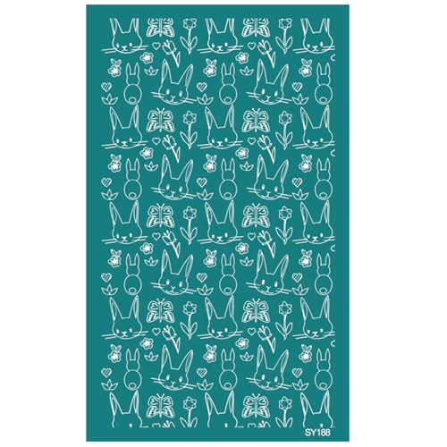 Hasen-Eierschalen-Siebdruck-Schablonen zum Bemalen von Ton, Holz, T-Shirts, Stoffbeutel, waschbar, Siebdruck-Schablonen Hasen-Eierschalen-Siebdruck-Schablonen zum Bemalen von Ton, Holz, T-Shirts, Stoffbeutel, waschbar, Siebdruck-Schablonen von Vynetra