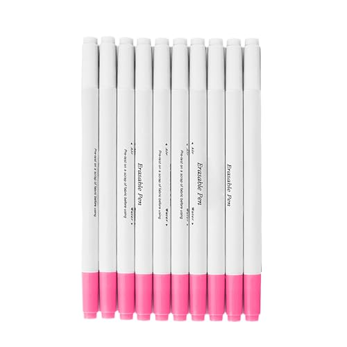 Vynetra 10 Stück waschbare Stoffmarkierstifte, löschbarer Stift, wasserlöslicher Stift, Stoffmarkierungsstift, Nähzubehör zum Quilten Vynetra 10 Stück waschbare Stoffmarkierstifte, löschbarer Stift, wasserlöslicher Stift, Stoffmarkierungsstift, Nähzubehör zum Quilten von Vynetra
