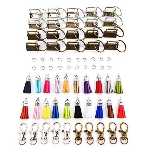 Zubehör-Set für Schlüsselanhänger, Schlüsselanhänger, Schlüsselband, Hakenverschluss, Hundehalsbänder, Zubehör zur Herstellung von Schlüsselbändern Zubehör-Set für Schlüsselanhänger, Schlüsselanhänger, Schlüsselband, Hakenverschluss, Hundehalsbänder, Zubehör zur Herstellung von Schlüsselbändern von Vynetra