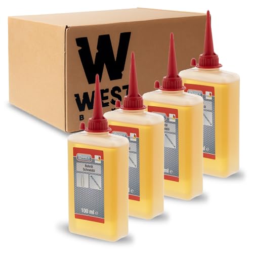 W West Boxx Set aus 4x Connex Bohröl Schneidöl, 100ml, Kühlmittel für Bohrer und Gewindeschneider, frei von Harz, Säure und Silikon von W West Boxx