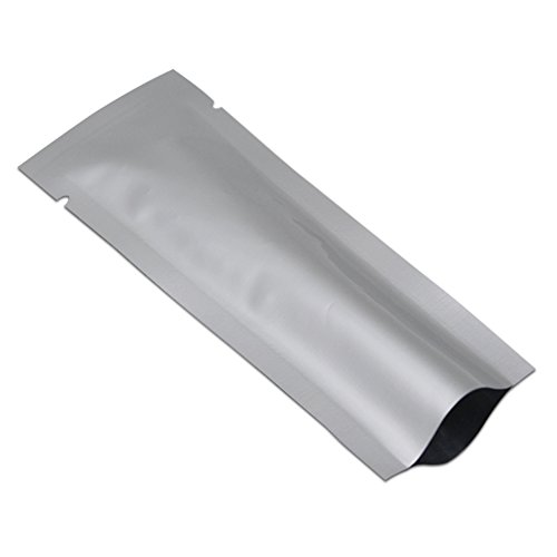 WACCOMT Pack 100 Stück Aufbewahrung Lebensmittel Heißsiegelbarer Mylar Beutel aus Reiner Folie Vakuumbeutel für die Probenahme Verpackung Geruchssichere Verpackungs Taschen 3.5x10cm (1.3x3.9 inch) von WACCOMT Pack