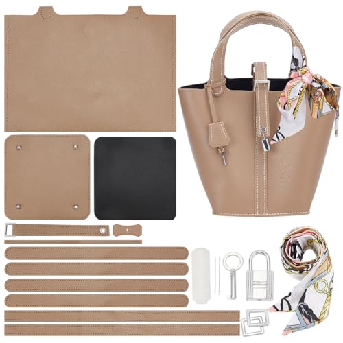 WADORN DIY Set Zur Herstellung von Einkaufstaschen Aus PU-Leder, Nähset Aus Material Zur Herstellung von Handtaschen Aus PU-Leder DIY Nähset Zur Herstellung von Einkaufstaschen, Peru von WADORN