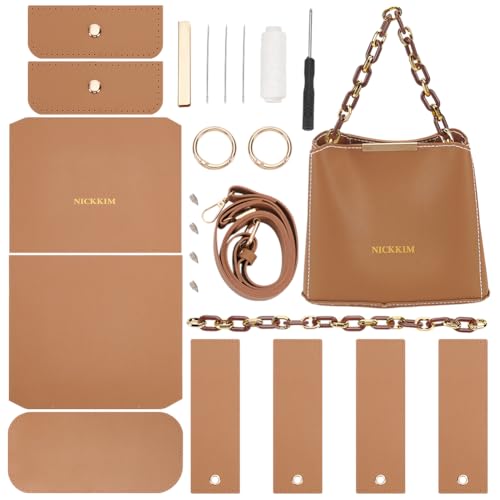 WADORN DIY Bag Kit - Modern, Bohème Handtasche aus PU Leder - Hochwertige Materialien - Einzigartiges Design - Für Erwachsene - Ideal für Reisen und Alltag von WADORN