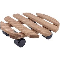 WAGNER® design yourself Pflanzenroller COUNTRY GH 0183 Holz dunkelbraun rund 30,0 x 8,2 cm von WAGNER® design yourself