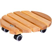 WAGNER® design yourself Pflanzenroller GH 0262 Holz hellbraun rund 34,0 x 8,0 cm von WAGNER® design yourself