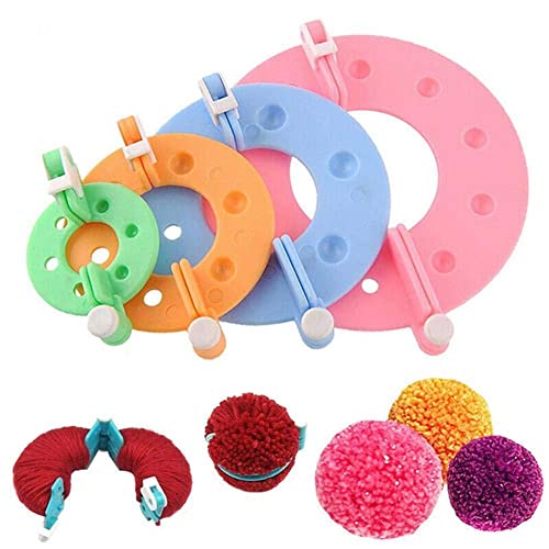 WAITLOVER 8 Stück Fluffball Weaver Wolle Ball Maker Strickwerkzeuge Handschuhe Pom Supplies Maker Y9n2 DIY Pom Strickschal Set Pom Pom von WAITLOVER