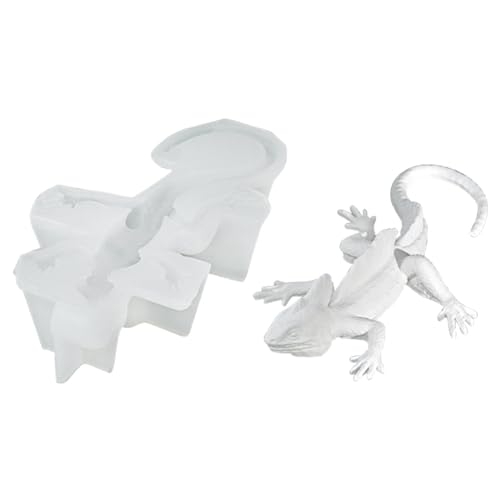 WANDIC 3D Eidechse Gecko Silikon Form 1-Stück Handgemachte Polymer Ton Form Gips Form Tropf Form Seife Form für Geschenk DIY Home Decor von WANDIC