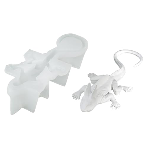 WANDIC 3D Eidechse Gecko Silikon Form 1-Stück Seife Form Tropfform Handgemachte Polymer Ton Form Gips Form für Geschenk DIY Home Decor von WANDIC