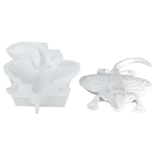 WANDIC 3D Eidechse Gecko Silikon Form 1-Stück Seifenform Tropfform Handgemachte Polymer Form Gips Form für Geschenk DIY Home Decor von WANDIC