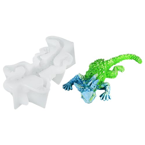 WANDIC 3D Eidechse Gecko Silikon Form 1-Stück Tropf Form Handgemachte Polymer Ton Form Gips Form Seife Form für Geschenk DIY Home Decor von WANDIC