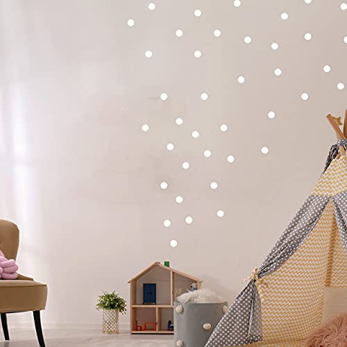 Punkte Set 108 Stück Wandtattoo für Babyzimmer V293 Aufkleber Sticker Kreis Wandaufkleber Kinderzimmer Punkte Dots Klebepunkte in verschiedenen Farben (Weiss) von WANDKIND