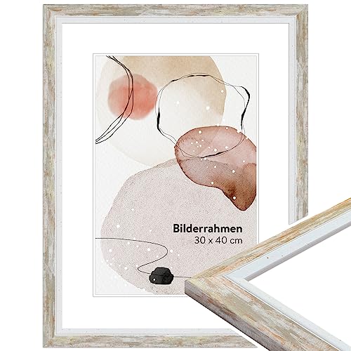 WANDStyle Bilderrahmen Taupe DIN A4 21x29,7 cm aus Holz im Modern-Stil zum Aufhängen, Posterrahmen Made in Germany, ideal für Urkunde - H490 von WANDStyle