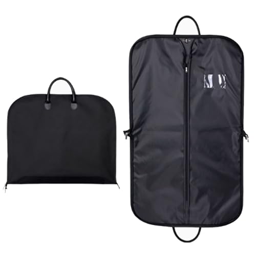 WANGCEPLSD Kleidersack Anzug Zur Aufbewahrung Und für Unterwegs, Waschbare Anzugtasche für Reisen, Kleiderbeutel für T-Shirts, Jacken, Anzüge, Mäntel, Oxford-Stoffe, 60x100cm(Black) von WANGCEPLSD