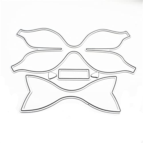 WANGCL 3D Bowknot Stanzformen Halloween Metall Stanzschablone Scrapbooking DIY Vorlage Form für Papier Handwerk Prägewerkzeuge Grußkarten Herstellung von WANGCL