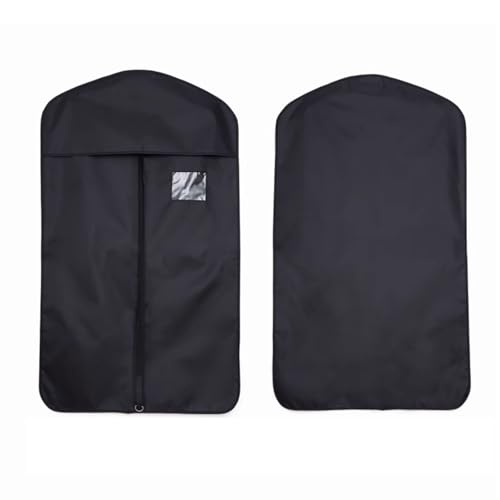 WANGJIANPENGPL 2er-Pack Anzugtasche, Kleidersäcke für Die Reise, Suit Bag 60 X 100 cm, Waschbarer Anzugbezug für T-Shirt, Jacke, Anzüge, Mäntel, Oxford-Stoffe(Black) von WANGJIANPENGPL